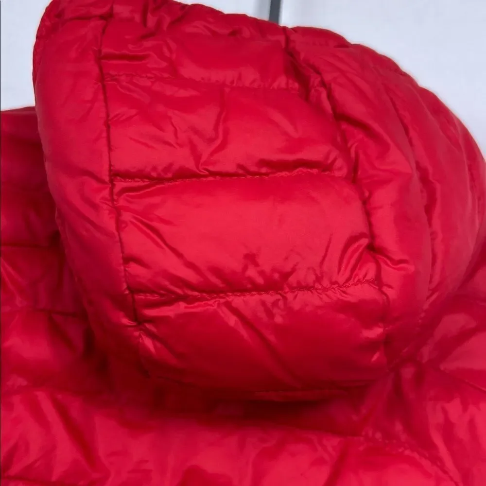 Ralph Lauren Vibrant Red Puffer Jacket with reversible blue EUC 9 months